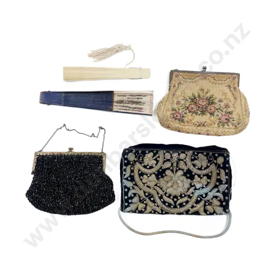 Qty of Ladies Purses with Decorative Fans Etc.