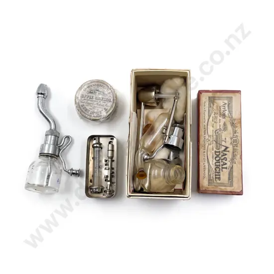 Qty of Assorted Vintage Medical Apparatus Etc.