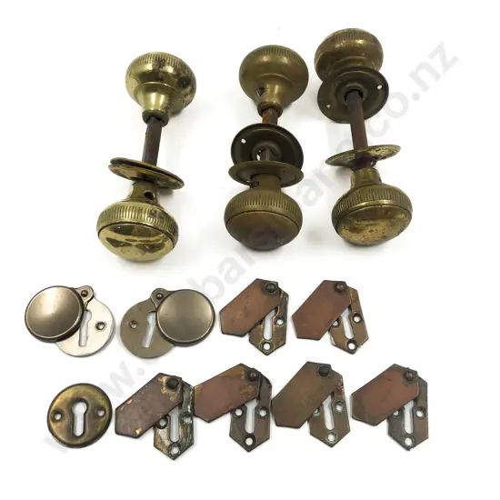 Small Qty of Assorted Vintage Door Handles and Keyholes