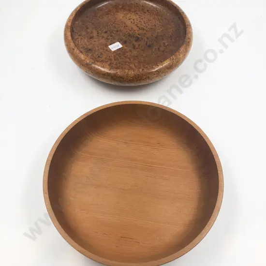 Burr Walnut Bowl and Kauri Bowl