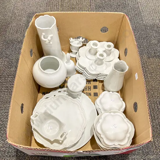 Qty of Assorted Fancy White China