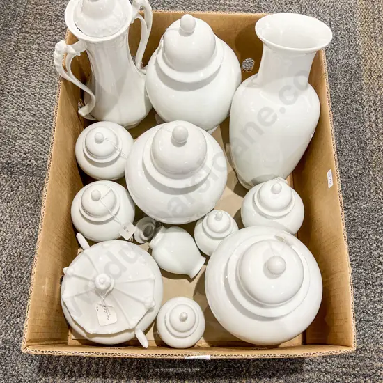 Qty of Assorted Fancy White China