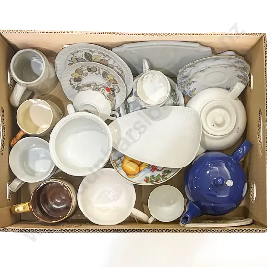 Box of Assorted Fancy China