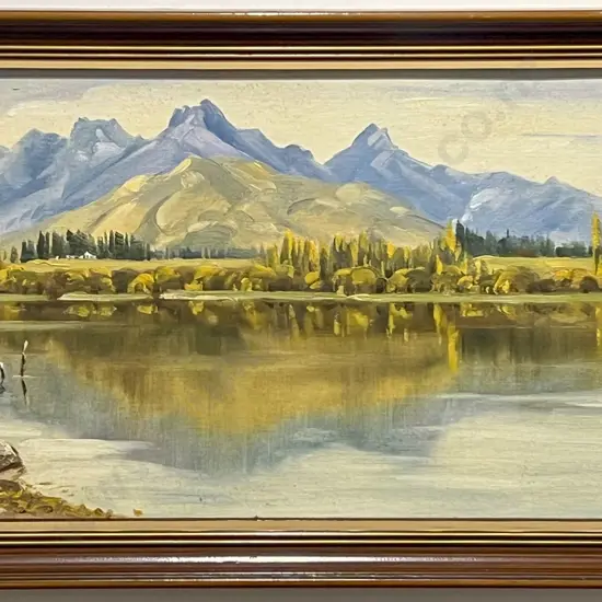 John Brasell - "Lake Hayes - Otago" - Oil on Board