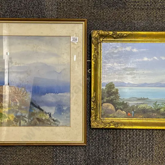 L J Hewitt - W/C Together with Rotorua Landscape Oil