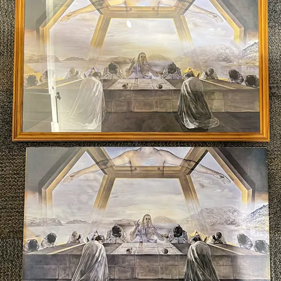 Retro Ecclesiastical Style Framed Print with Unframed Exact Copy