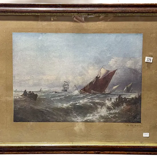 E.J. Neimann - "On The Medway" Vintage Print