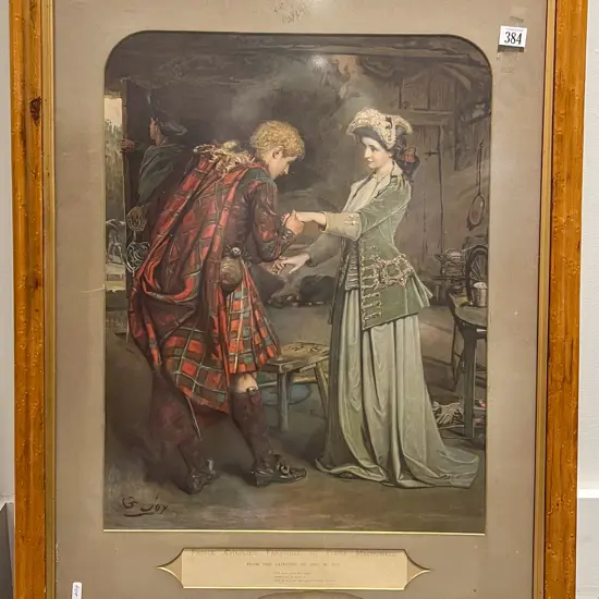 Geo. W. Joy -  Prince Charlies Farewell To Flora MacDonald - Print