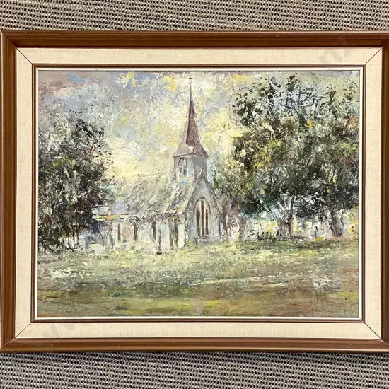 Tui McLachlan - "Church In The North" - Oil on Board