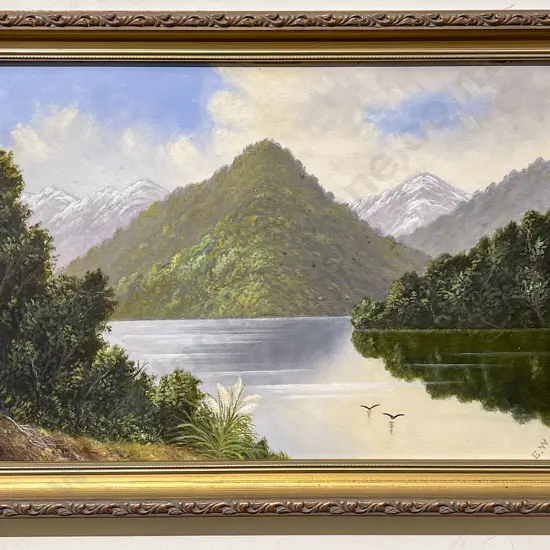 Colonial Landscape - Oil on Board