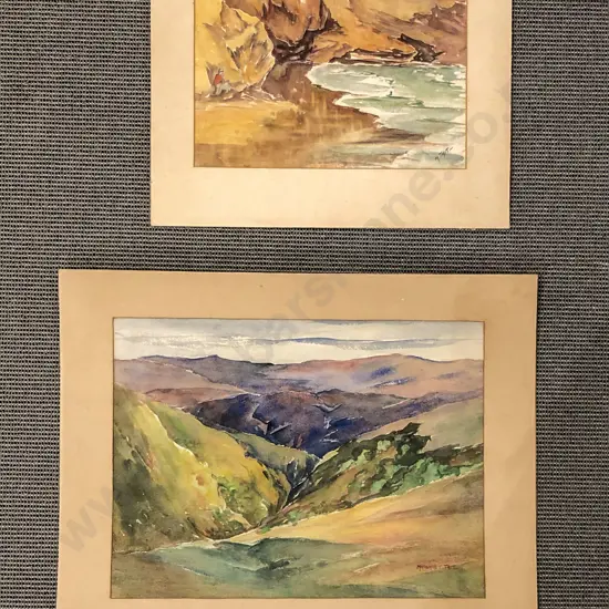 Two Unframed W/C by Margaret Tait