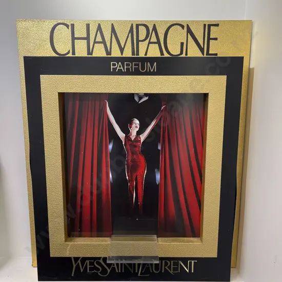 Yves Saint Laurent Champagne Parfum Display Stand