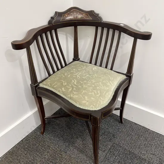 Inlaid Corner Armchair