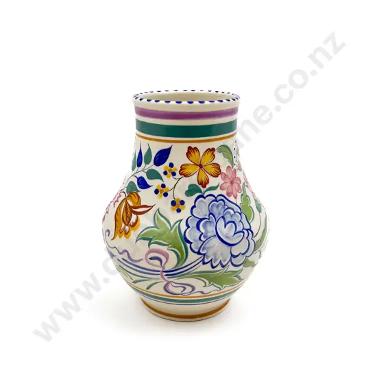 Floral Decorated Poole Vase