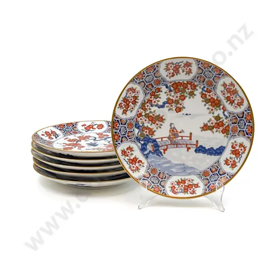Six Modern Imari Pattern Plates