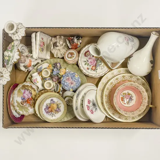 Quantity of Assorted Fancy China & Ornaments incl Aynsley Trio