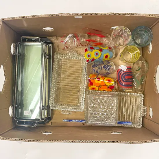 Quantity of Assorted Glassware & Serving Ware