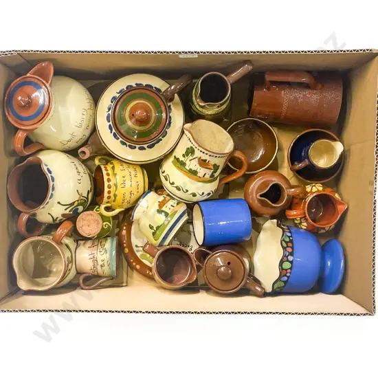 Box Quantity of Assorted Torquay Ware & Other Stoneware etc