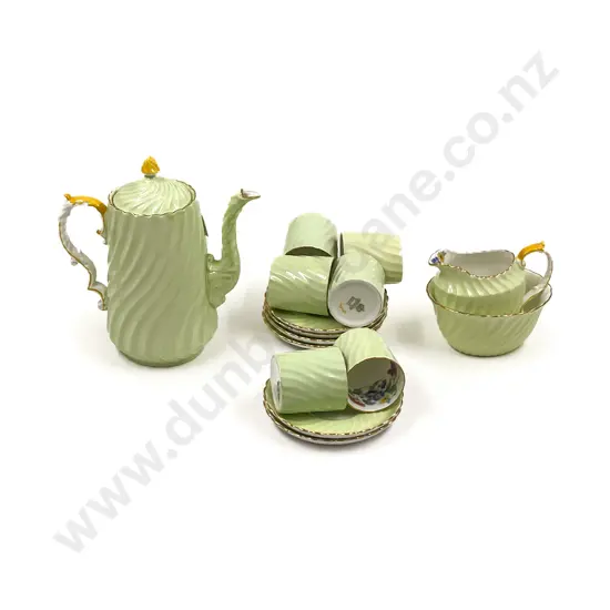 Aynsley Demitasse Six Place Coffee Set