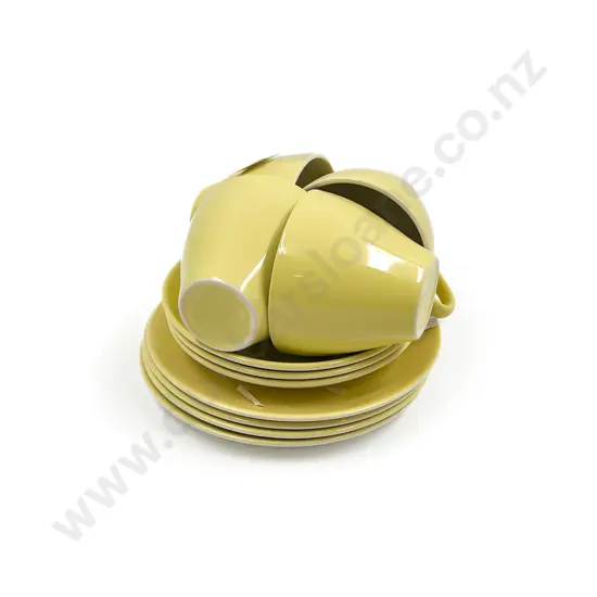 Four Crown Lynn Colour Glaze Trios