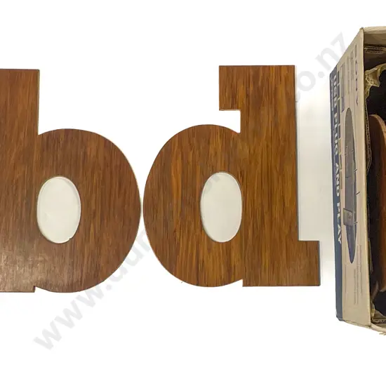 Box Quantity of Assorted Vintage Wooden Lettering