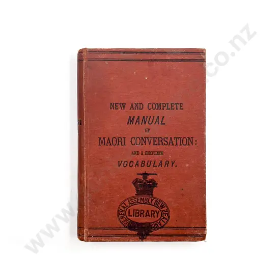 Sister Suzanne Aubert "Manual of Maori Conversation"