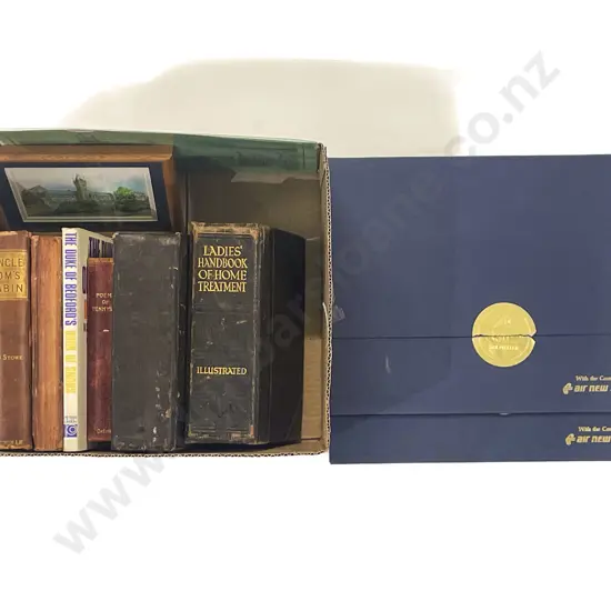 Seven Assorted Volumes with two Air NZ Print Folders and two other works