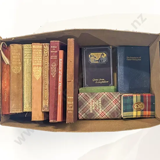 Box of Assorted Vintage Books incl Poetical Reference
