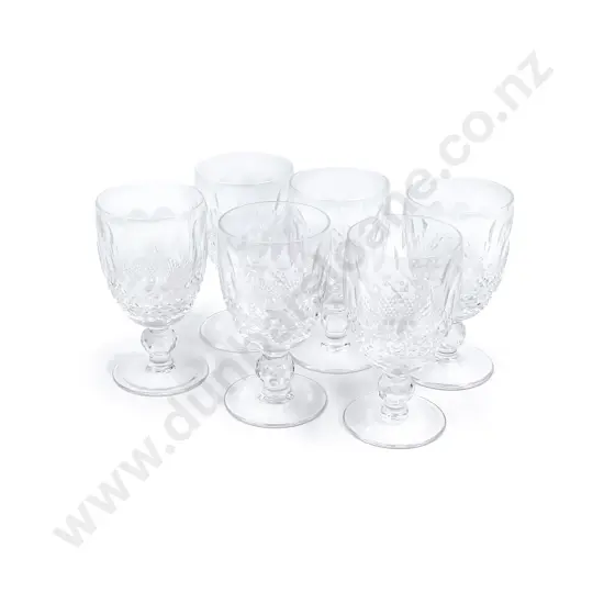 Six Waterford Crystal Goblets