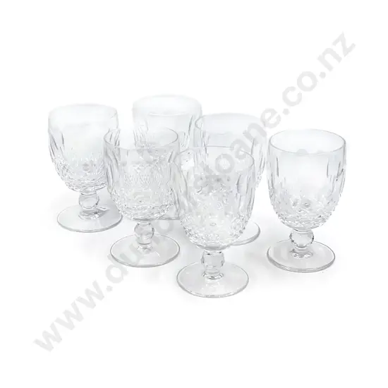 Six Waterford Crystal Goblets