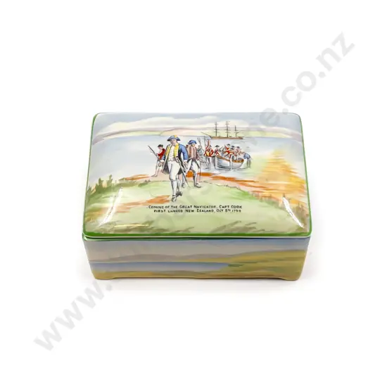 Captain Cook Ceramic Musical Trinket Box