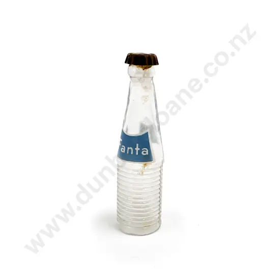 Vintage Miniature Fanta Bottle with Original Cap