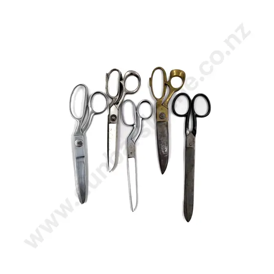 Five Assorted Vintage Scissors