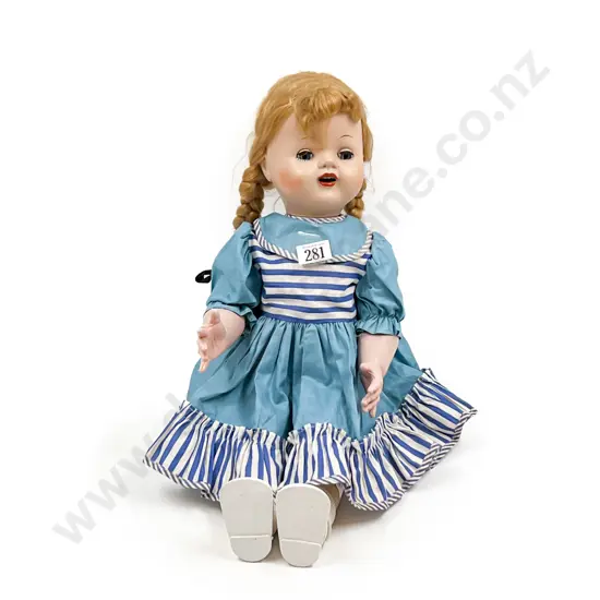Unmarked Ideal All Hard Plastic Walkie Talkie Doll