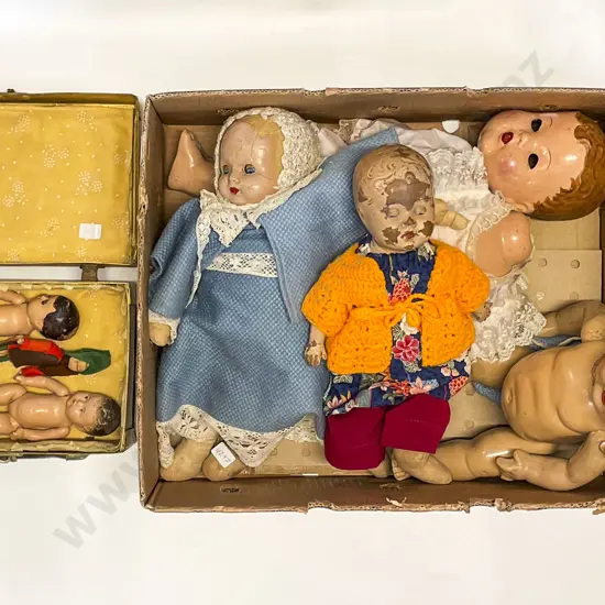 Quantity Circa 1930's Vintage All Composition Dolls