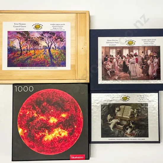 Four Made in USA Artifact Puzzles