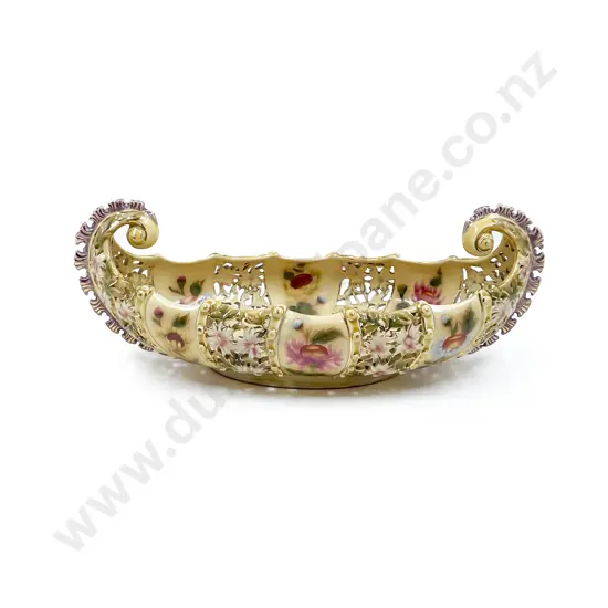 Zsolnay Floral Decorated Vase