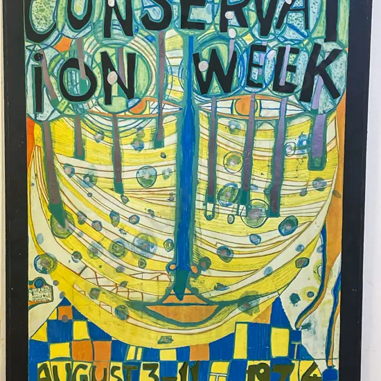 Hundertwasser Poster "Conservation Week"