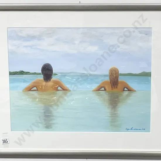 Rodger Buchanan "Serenity" Watercolour together with Hugh Brading Watercolour