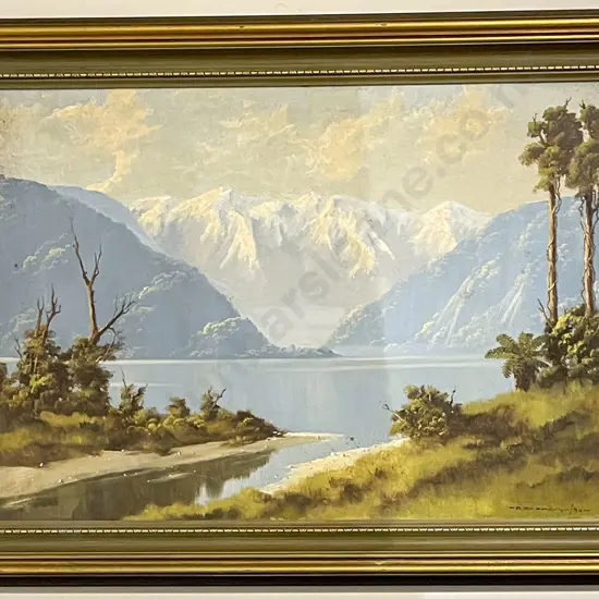 Richard Franklyn - Lake Rotoiti - Oil on Board