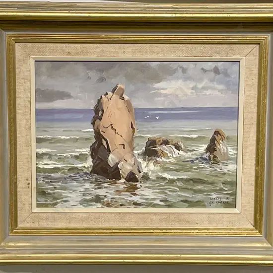 Leslie A Campbell - Westland Sentinals - Oil on Board