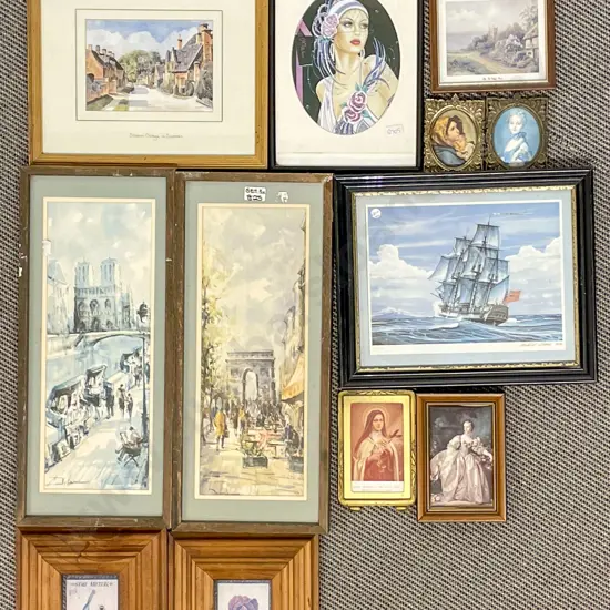 Box of Assorted Artworks