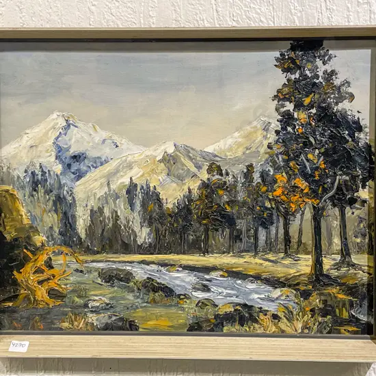 M Halvorsen - Staveley - Textured Oil on Board