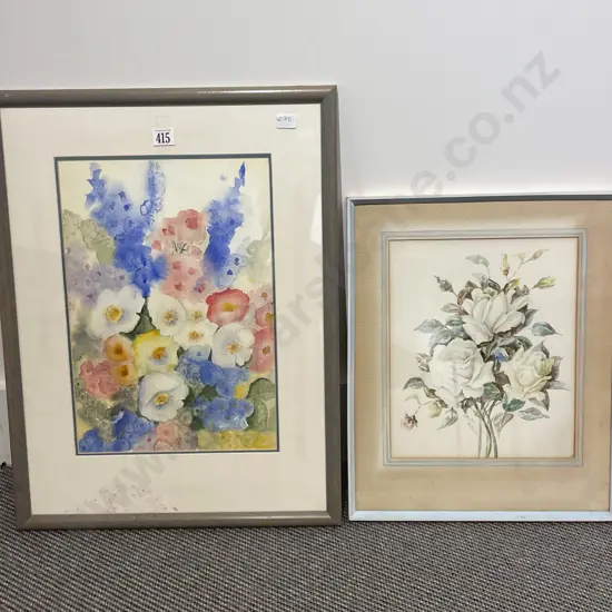 Myrtle McDonald Floral W/C and other W/C