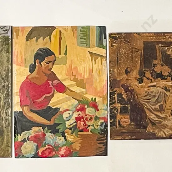 Three Assorted Artworks on Board