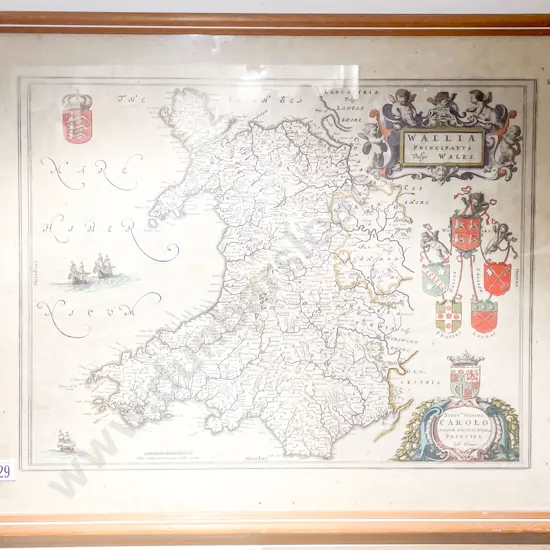 Vintage Map of Wales