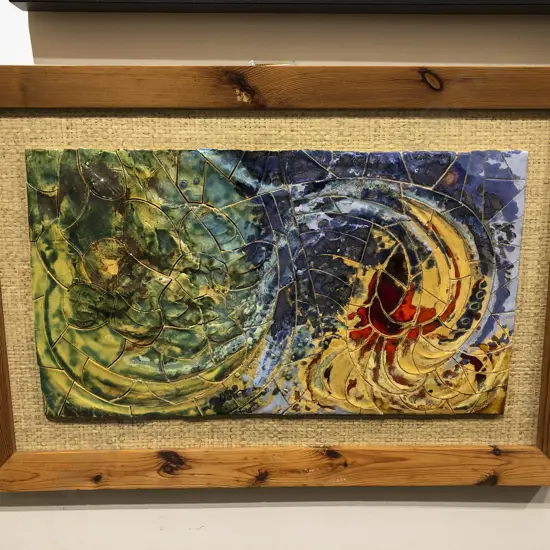 Ngaire L Ward "Fishy Fantasy" Framed Tile Work