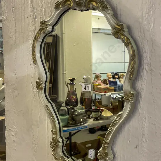 Small Decorative Painted Wall Mirror