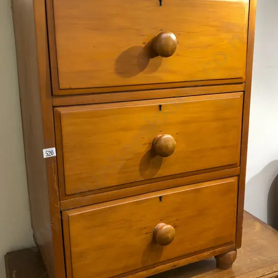 Small Vintage Three Drawer Chest