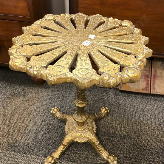 Gilded Cast Brass Occ. Table